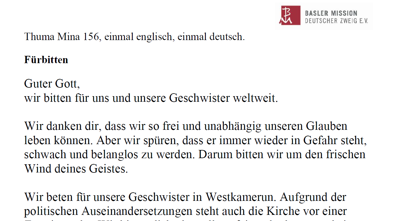 Danke für Ihre Gebete. Wir benötigen sie mehr denn je! | Brennpunkt Kamerun